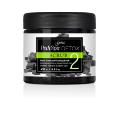 PEDI SPA CHARCOAL SCRUB 14.6 OZ 